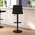 Flash Furniture Black Adjustable Height LeatherSoft Barstools, 2PK CH-202071-BK-GG